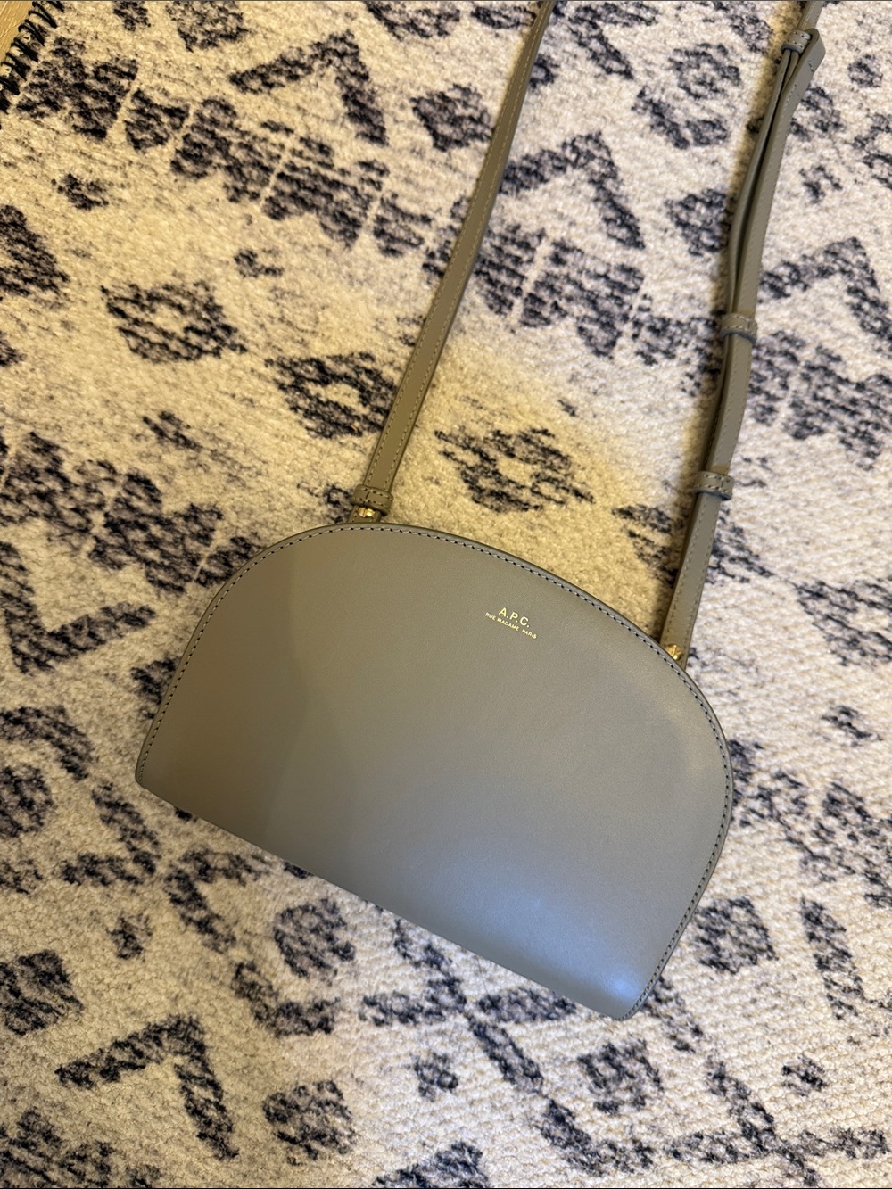 APC DEMI LUNE CLUTCH - rare mint green / sage color
